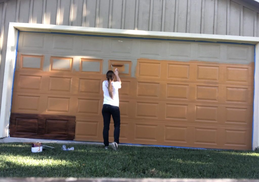 Paint a Wood Garage Door